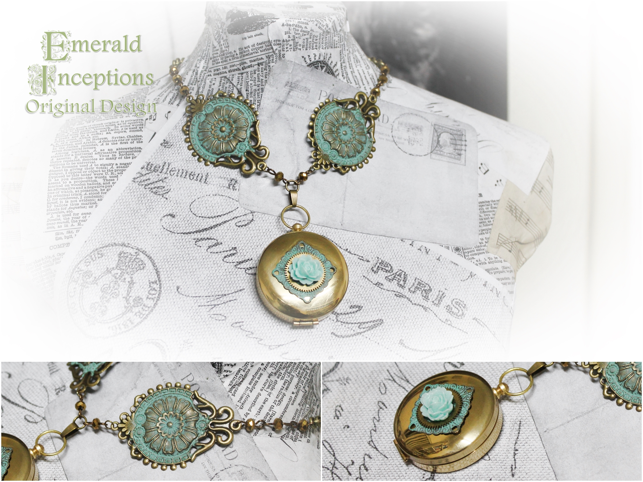 Mermaid's Compass Steampunk Necklace_Necklaces_2.jpg